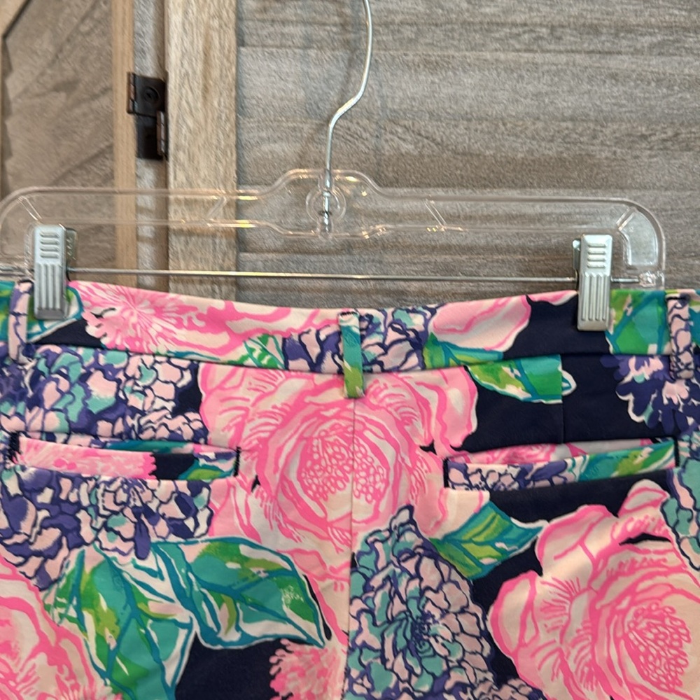 Lilly Pulitzer Women’s Callahan Knit shorts high tide Floral Print size 8 - Picture 6 of 11